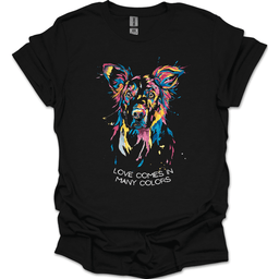 Golden Retriever Love Comes In Many Colors T Shirt Gift For Dog Lover