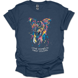 Golden Retriever Love Comes In Many Colors T Shirt Gift For Dog Lover
