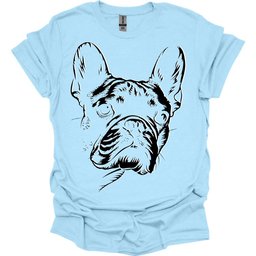 French Bulldog Line Art T Shirt Gift For Dog Lover