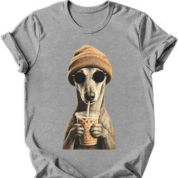 Greyhound Hipster Dog T Shirt Gift For Dog Lover