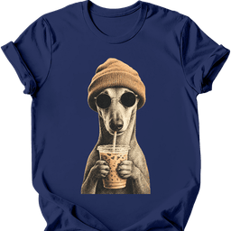 Greyhound Hipster Dog T Shirt Gift For Dog Lover