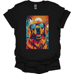 Golden Retriever Summer Dog T Shirt Gift For Dog Lover