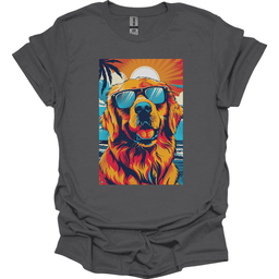 Golden Retriever Summer Dog T Shirt Gift For Dog Lover