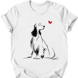 English Springer Spaniel Sketch Dog T Shirt Gift For Dog Lover