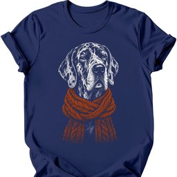 Great Dane Winter Dog T Shirt Gift For Dog Lover
