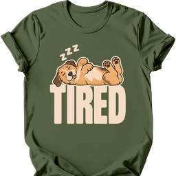 Mutt Mixed Breed Tired Dog T Shirt Gift For Dog Lover