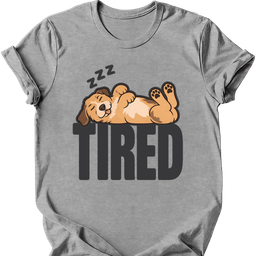 Mutt Mixed Breed Tired Dog T Shirt Gift For Dog Lover