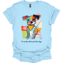 Im Easily Distracted By Dogs 9 T Shirt Gift For Dog Lover