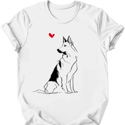 Dutch Shepherd Sketch Dog T Shirt Gift For Dog Lover