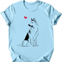 Dutch Shepherd Sketch Dog T Shirt Gift For Dog Lover