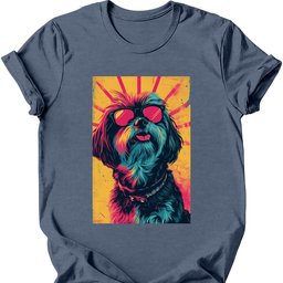 Lhasa Apso Punk Dog T Shirt Gift For Dog Lover