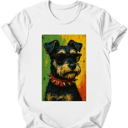 Miniature Schnauzer Punk Dog T Shirt Gift For Dog Lover