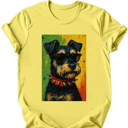 Miniature Schnauzer Punk Dog T Shirt Gift For Dog Lover