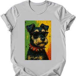 Miniature Schnauzer Punk Dog T Shirt Gift For Dog Lover