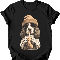 English Springer Spaniel Hipster Dog T Shirt Gift For Dog Lover