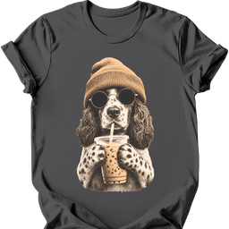 English Springer Spaniel Hipster Dog T Shirt Gift For Dog Lover