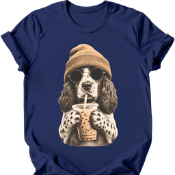 English Springer Spaniel Hipster Dog T Shirt Gift For Dog Lover
