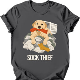 Labrador Sock Thief T Shirt Gift For Dog Lover