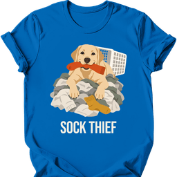 Labrador Sock Thief T Shirt Gift For Dog Lover