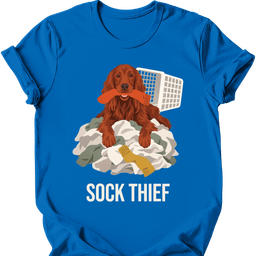Irish Setter Sock Thief T Shirt Gift For Dog Lover