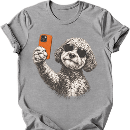 Lagotto Romagnolo Selfie Dog T Shirt Gift For Dog Lover