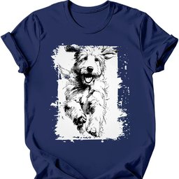 Goldendoodle Running Dog T Shirt Gift For Dog Lover