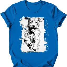 Goldendoodle Running Dog T Shirt Gift For Dog Lover