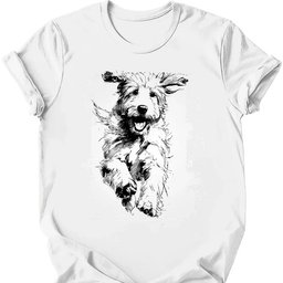 Goldendoodle Running Dog T Shirt Gift For Dog Lover