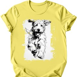 Goldendoodle Running Dog T Shirt Gift For Dog Lover