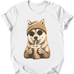 Finnish Spitz Hipster Dog T Shirt Gift For Dog Lover