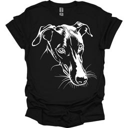 Greyhound Line Art T Shirt Gift For Dog Lover