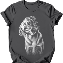 Labrador Tilted Dog T Shirt Gift For Dog Lover