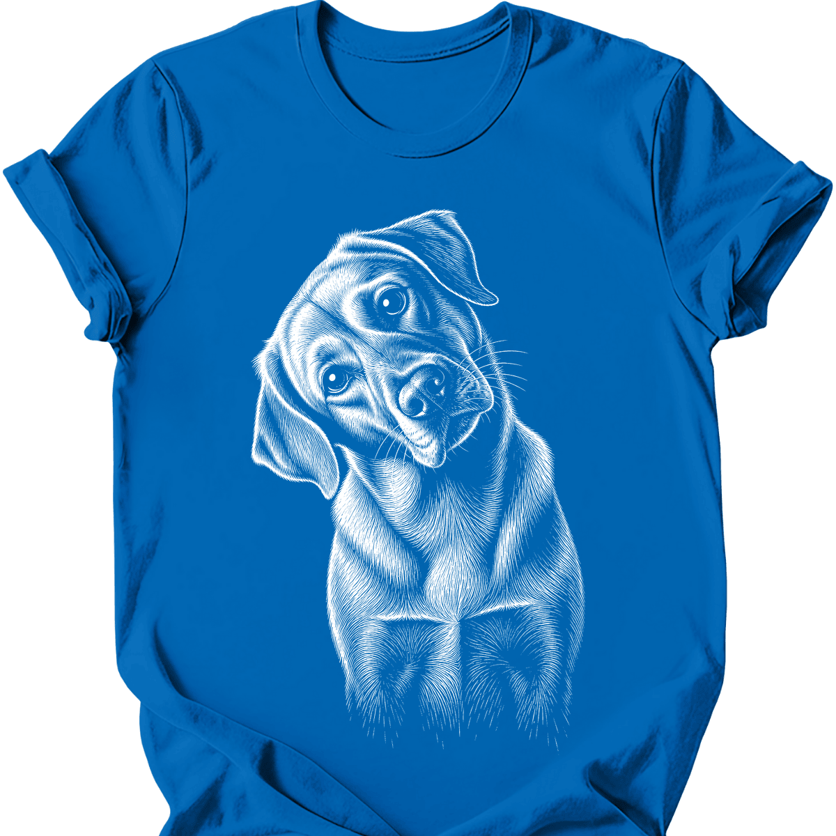 Labrador Tilted Dog T Shirt Gift For Dog Lover