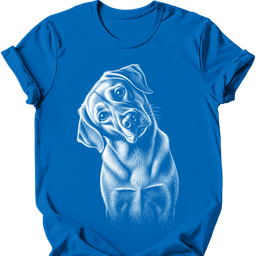 Labrador Tilted Dog T Shirt Gift For Dog Lover