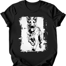 Dutch Shepherd Running Dog T Shirt Gift For Dog Lover