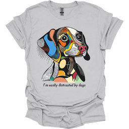 Im Easily Distracted By Dogs 11 T Shirt Gift For Dog Lover