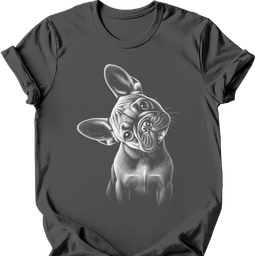 French Bulldog Tilted Dog T Shirt Gift For Dog Lover