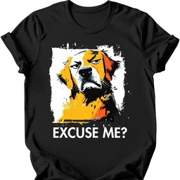 Golden Retriever Excuse Me Dog T Shirt Gift For Dog Lover