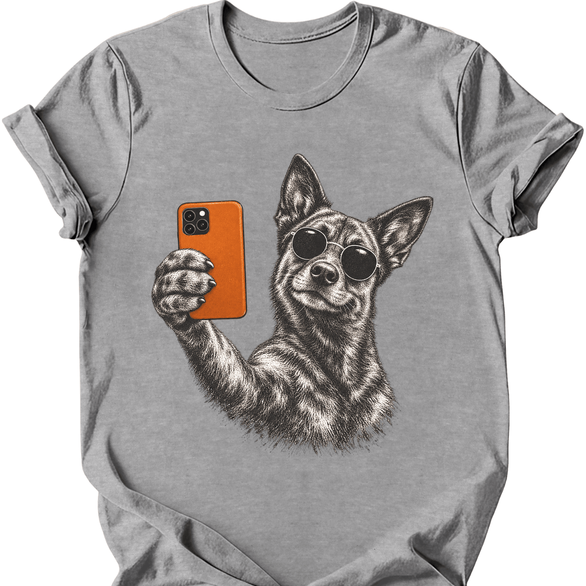 Dutch Shepherd Selfie Dog T Shirt Gift For Dog Lover