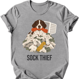 English Pointer Sock Thief T Shirt Gift For Dog Lover