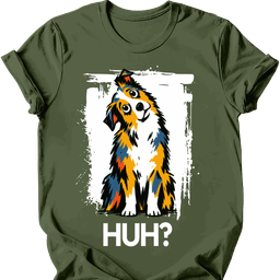 Miniature American Shepherd Huh Dog T Shirt Gift For Dog Lover