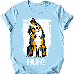 Miniature American Shepherd Huh Dog T Shirt Gift For Dog Lover