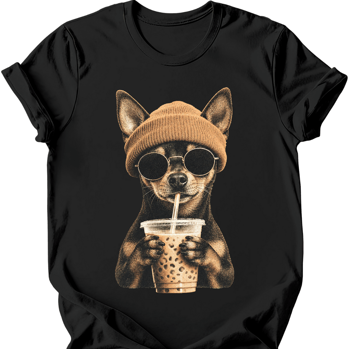Miniature Pinscher Hipster Dog T Shirt Gift For Dog Lover