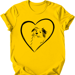 Miniature American Shepherd Heart Dog T Shirt Gift For Dog Lover
