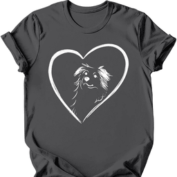 Miniature American Shepherd Heart Dog T Shirt Gift For Dog Lover