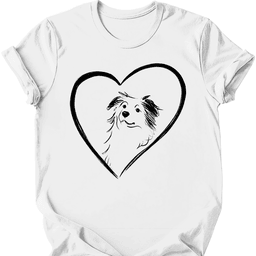 Miniature American Shepherd Heart Dog T Shirt Gift For Dog Lover