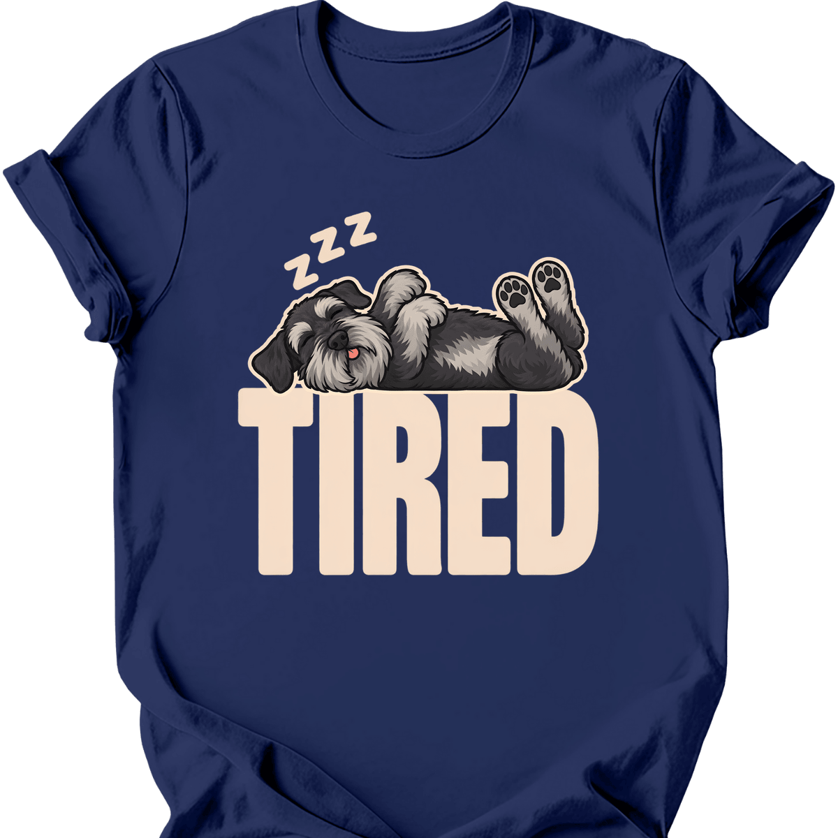 Giant Schnauzer Tired Dog T Shirt Gift For Dog Lover
