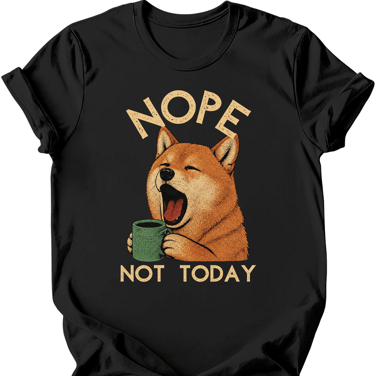 Finnish Spitz Not Today T Shirt Gift For Dog Lover