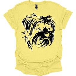 Maltese Line Art T Shirt Gift For Dog Lover