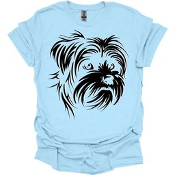 Maltese Line Art T Shirt Gift For Dog Lover